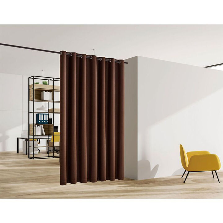 Legacy Decor Room Divider Curtain Heavyweight Blackout Premium Fabric Thermal Insulated 48"W X 84" Tall