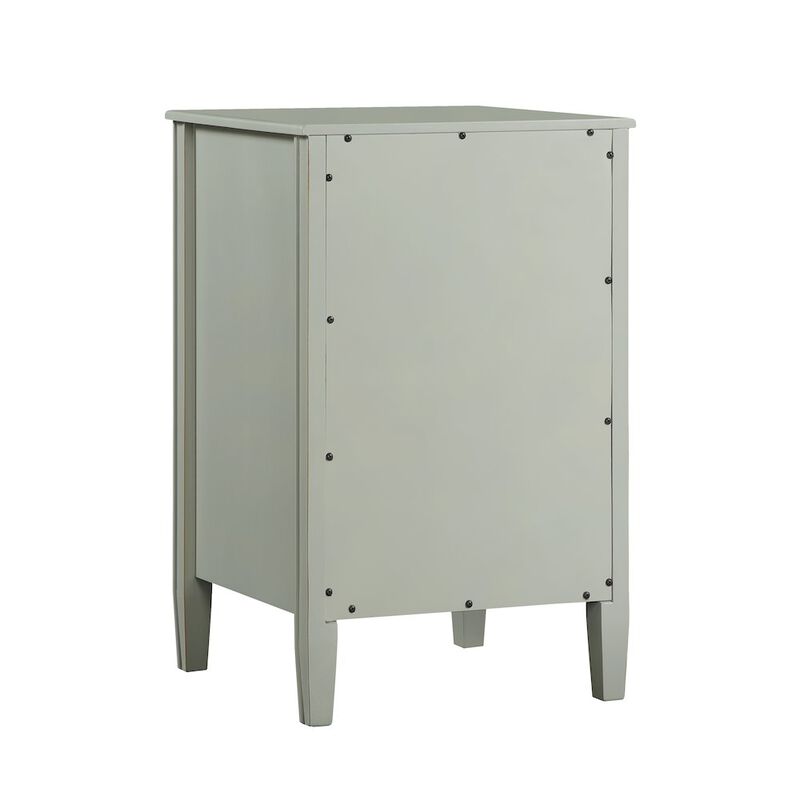Comfort Pointe Winsley 2-drawer storage Nightstand - Antique Gray
