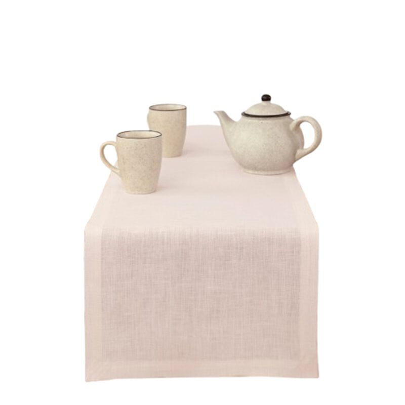 Solino Home 100% Pure Linen Table Runner | Fete for Valentine;s