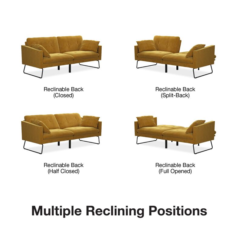Neely Futon with Bolster Pillows