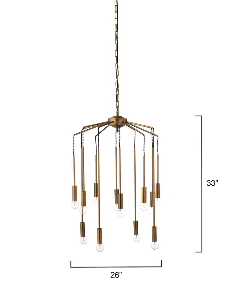 Cascade 12-Light Metal Chandelier