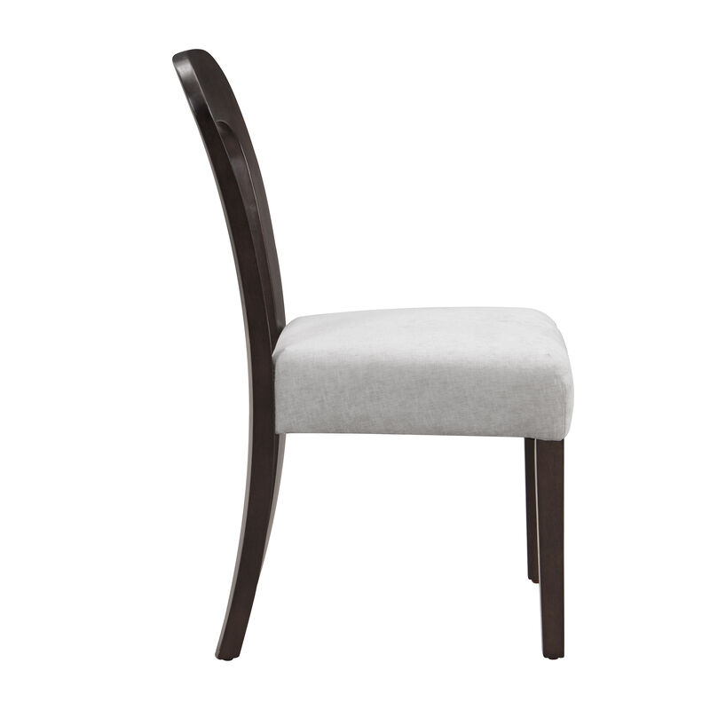 Merax Solid Rubber Wood Dining Chairs Side Chairs Set of 2