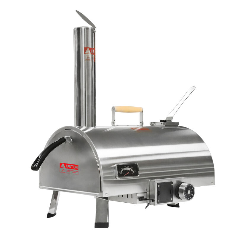 Streamdale 12" Portable Rotatable Wood Fired Pizza Oven