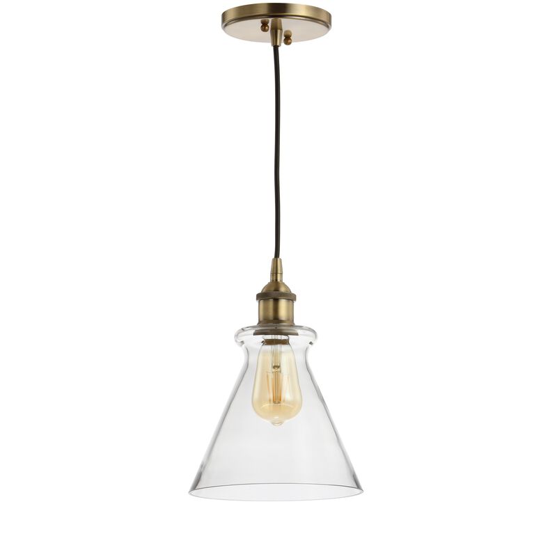 Goldwater Adjustable Drop Metal/Glass LED Pendant