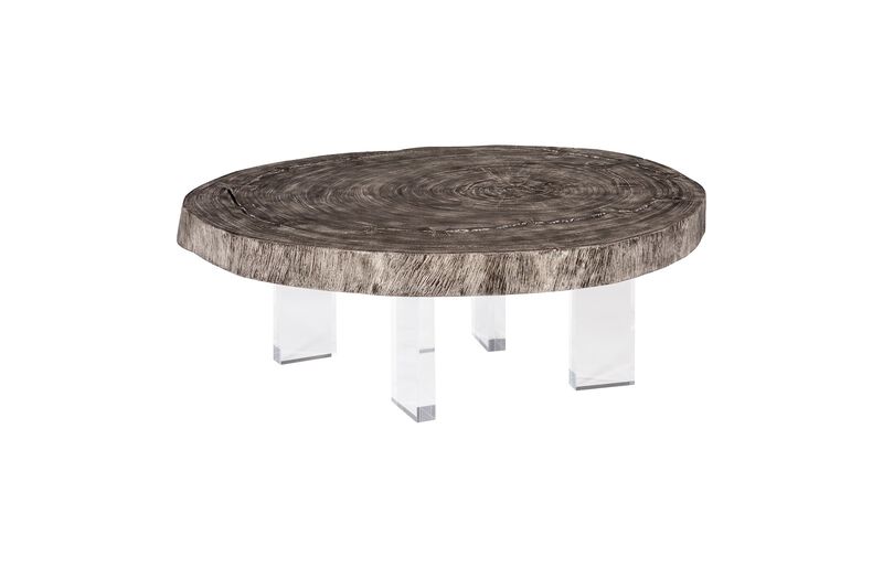Floating 39" Coffee Table with Acrylic Legs