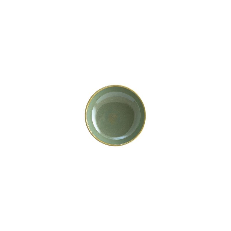 Sage dia.5.5" h:2" 15 oz. Round Green Porcelain Bowl (Set of 4)