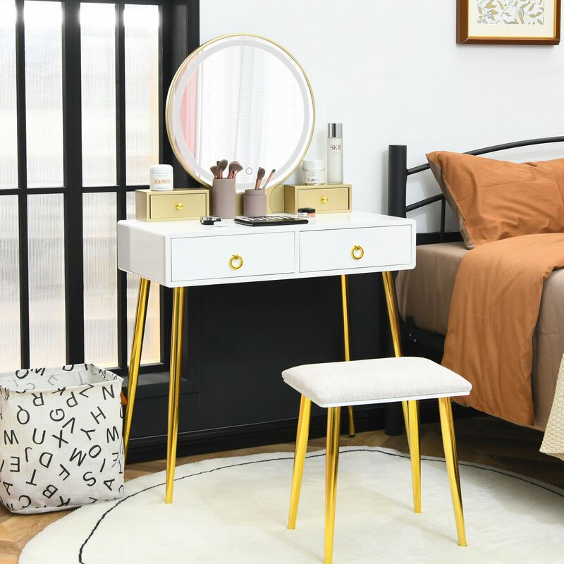 Vanity Table Set with Mirror