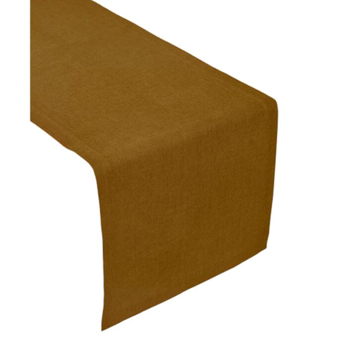 Solino Home 100% Pure Linen Table Runner 14 x 108 Inch | Milan