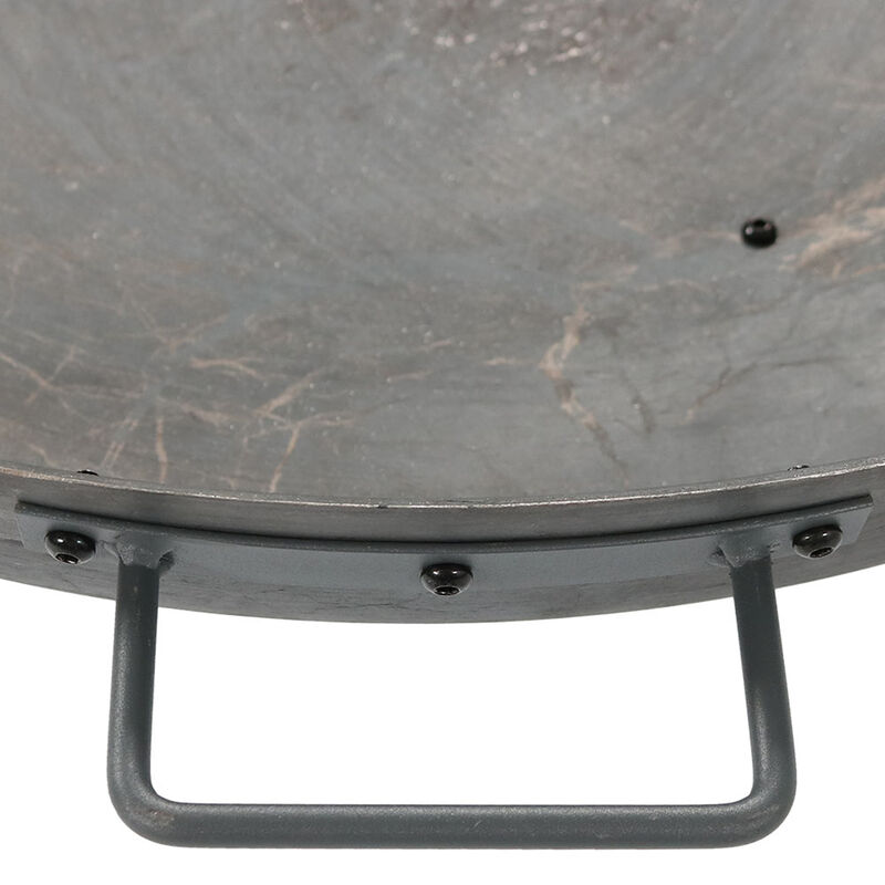 Sunnydaze Rustic Cast Iron Fire Pit Bowl with Stand