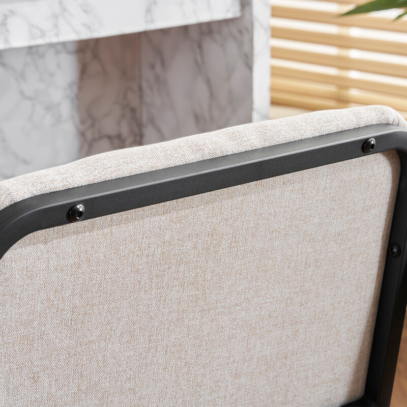 Merax Modern Upholstered Counter Height Bar Stool Set of 2