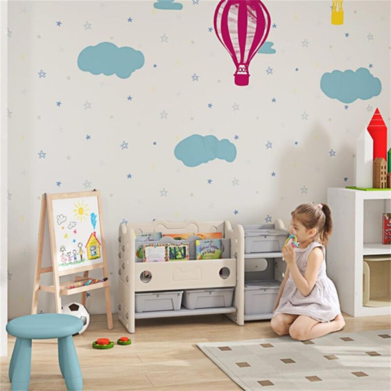 Kids Toy Storage Organizer Multi-Bin Shelf for Toys, Books & More