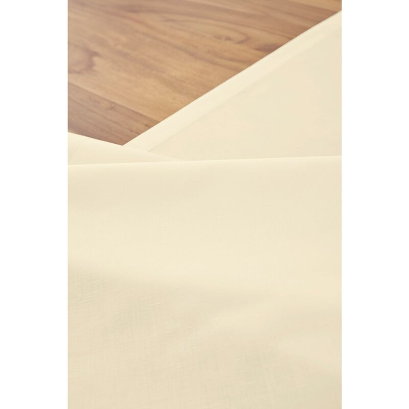Solino Home Cotton Linen Plain Table Runner | Dru