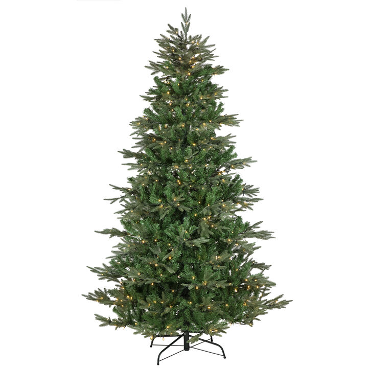 9' Pre-Lit Hudson Fir Artificial Christmas Tree  Warm White LED Lights