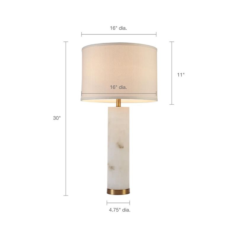 Belen Kox Cultured Elegance Alabaster Table Lamp, Belen Kox