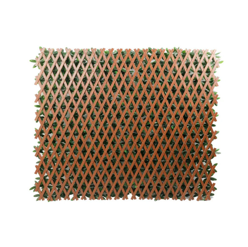 Expandable Faux English Laurel Trellis Privacy Fence (Variable Size) UV Resistant - 72" x 36"