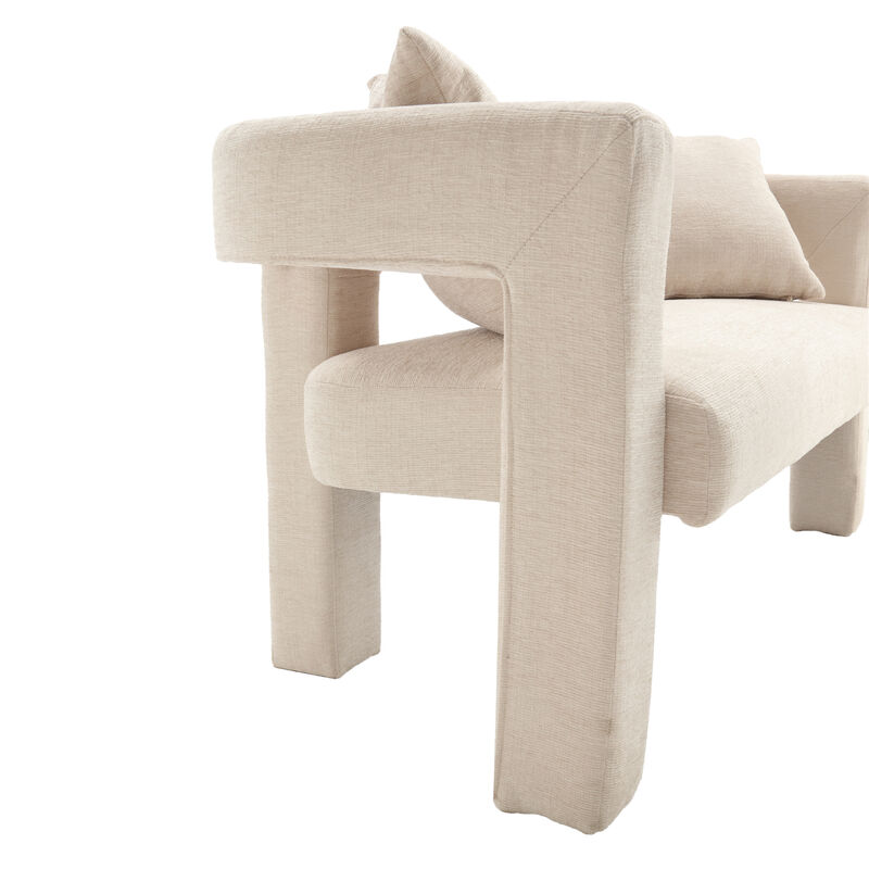 Merax Modern Chenille Loveseat Sofa