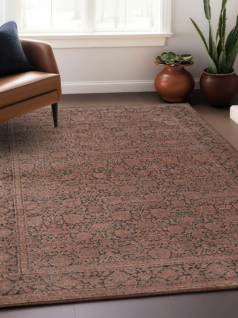 Vizcia VZ1 Brown 3' x 5'1" Rug