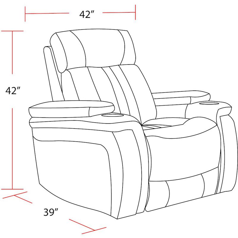Parker Living Royce - Fantom Ivory Power Recliner