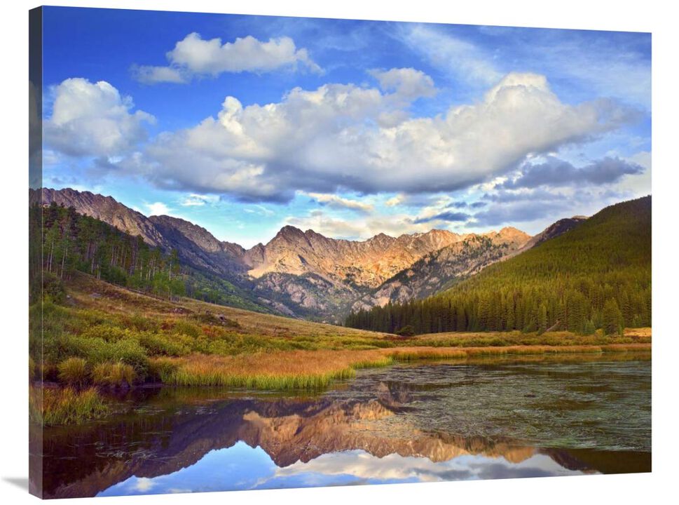 Mt Powell and Piney Lake, Colorado-Canvas Art-40x30