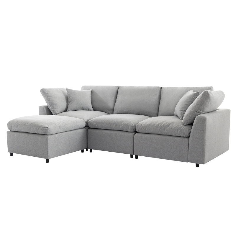 Merax Upholstery Convertible Sectional Sofa