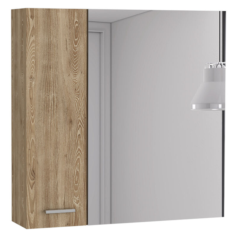 DEPOT E-SHOP Harbor Medicine Double Door Cabinet,Four Interior Shelves, Black