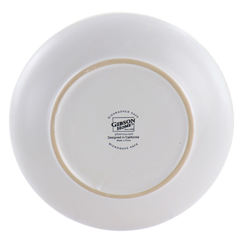 Gibson Home Rockaway 12 Piece Stoneware Dinnerware Set in White