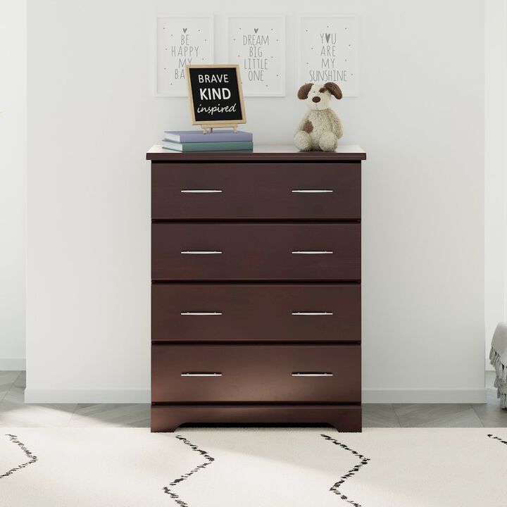 Storkcraft Brookside 4 Drawer Chest (Espresso) – GREENGUARD Gold Certified