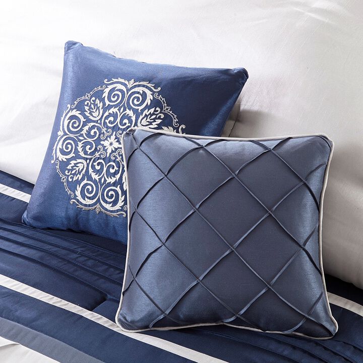 Gracie Mills Madge 7-Piece Traditional Comforter Set - Queen