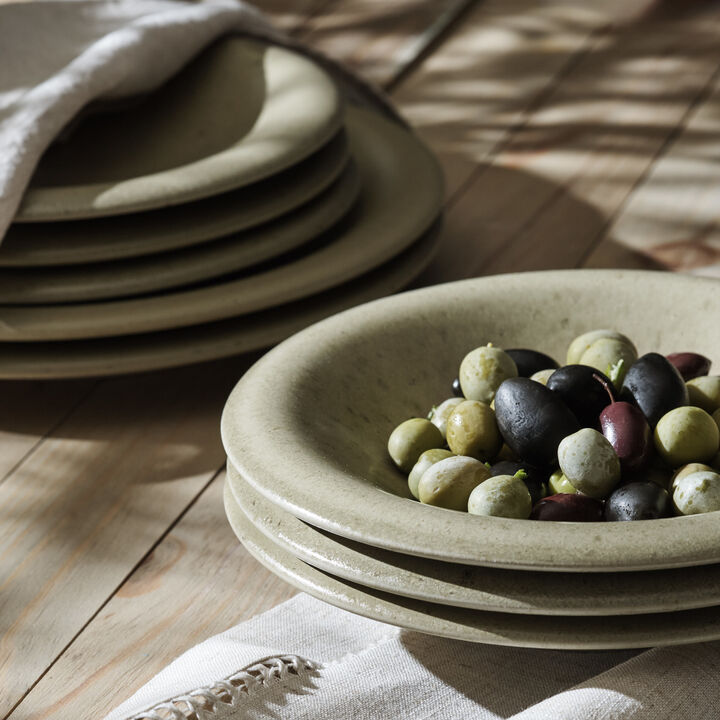 Porto by Stone Lain Semplice Stoneware 24 Piece Dinnerware Set