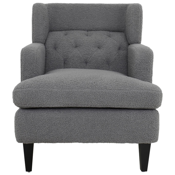 Merax Upholstered Accent Chair Tufted Armchair