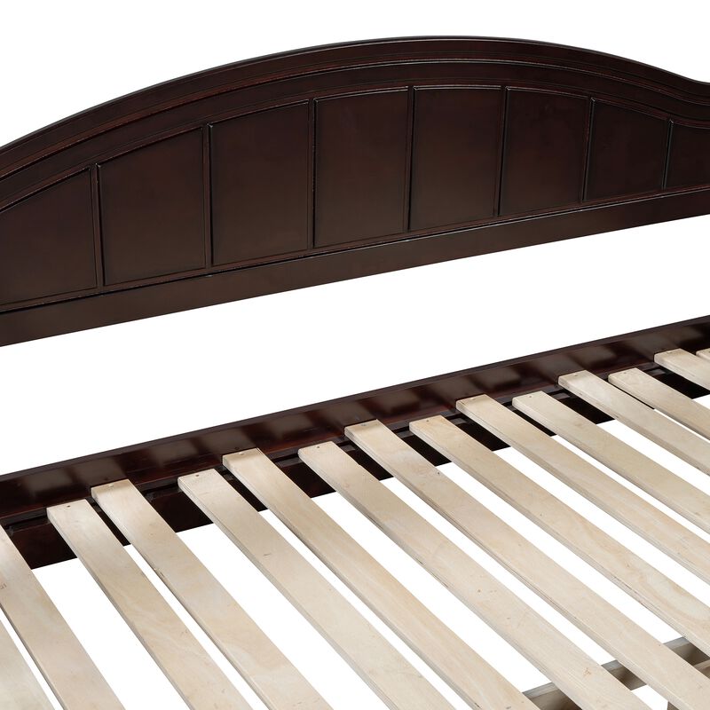 Merax Wooden Extendable Daybed with Trundle and Drawers