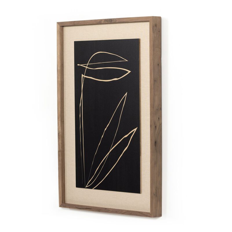 Abstract Botanic Line Drawing
