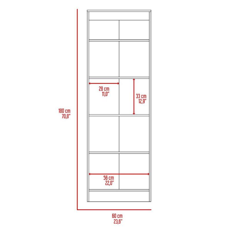 Buxton Rectangle 2-Door Storage Tall Cabinet Washed Oak