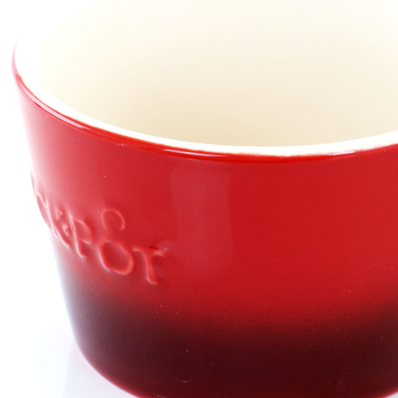 Crock Pot Artisan 2 Piece 8 Ounce Stoneware Ramekin Set in Red