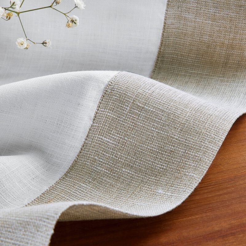 Solino Home 100% Pure Linen Tablecloth | Festive Edge