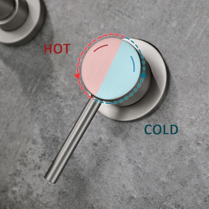 Wall-Mount Faucet for Bathroom Sink or Bathtub, Stylish and Space-Saving Design