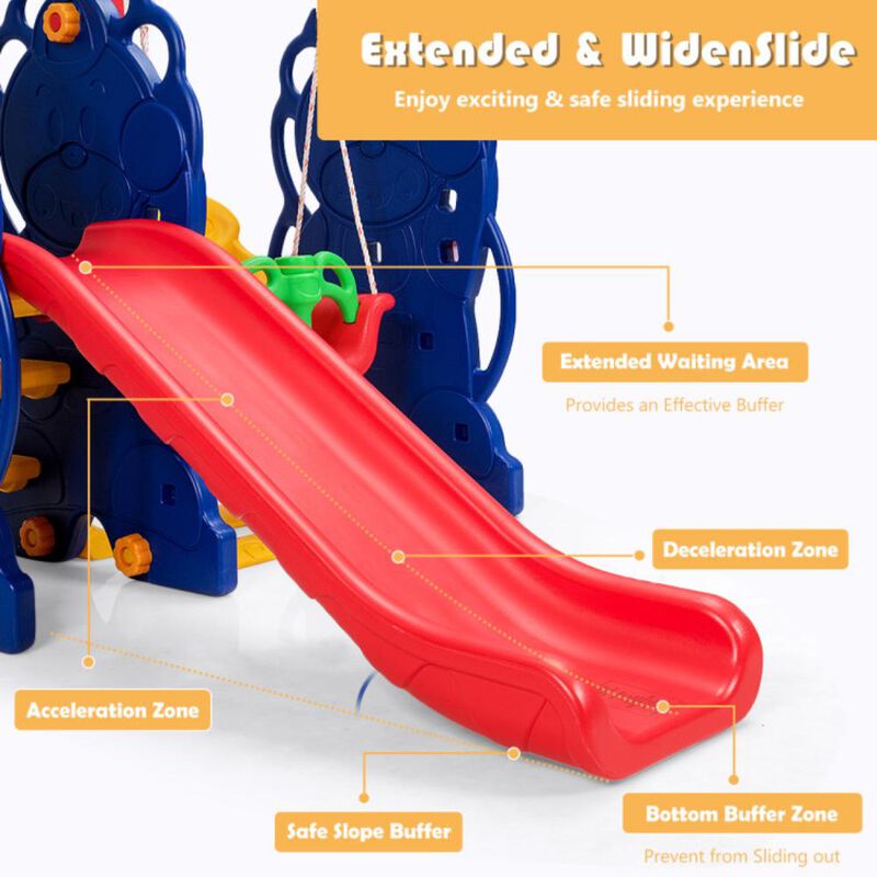 Hivvago 3-in-1 Toddler Climber and Swing Playset