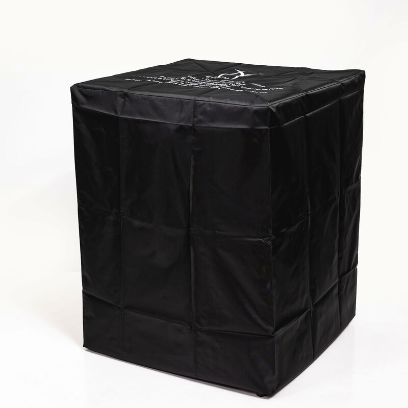 Streamdale Wicker Fire Pit Column With Glass Wind Guard