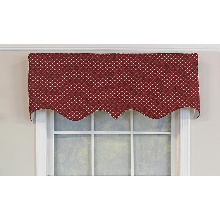 RLF Home Passat Regal Valance Ecru. 3" Rod Pocket 50"W x 17"L