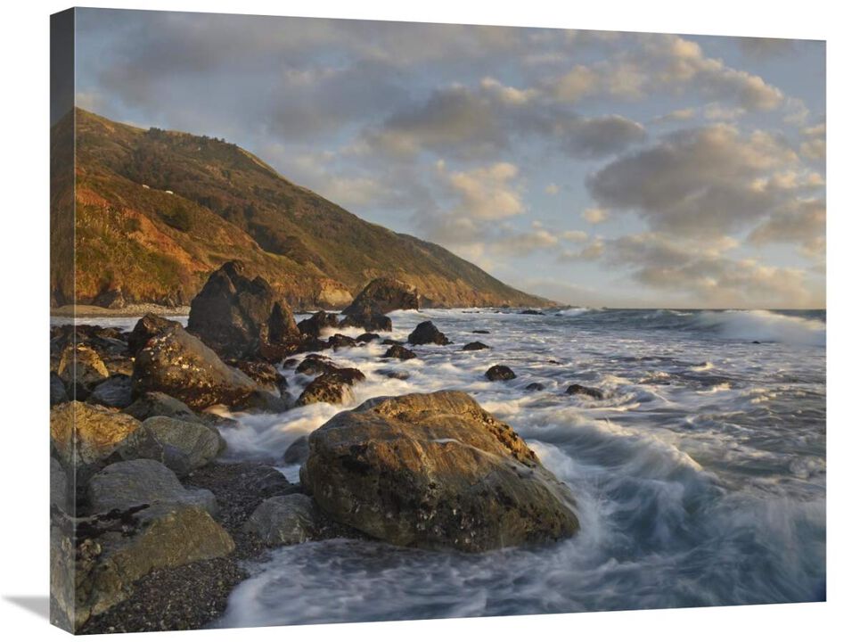 Beach at Kirk Creek Beach, Big Sur, California-Canvas Art-28x22