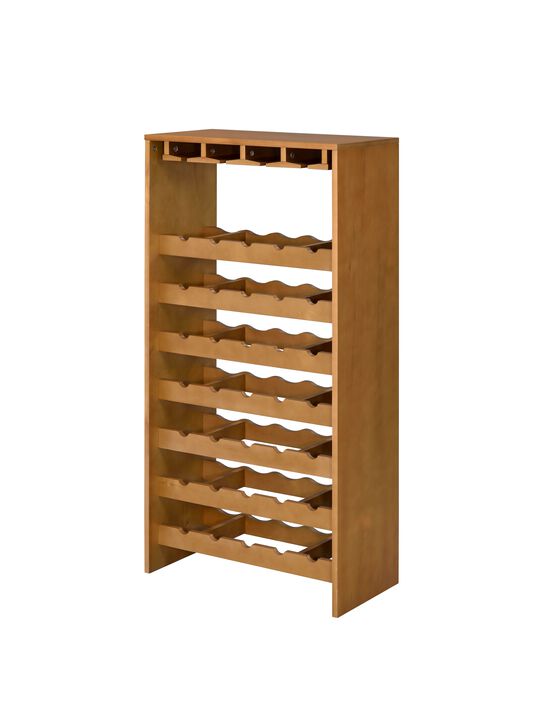 ACME Hanzi Wine Cabinet, Oak Finish