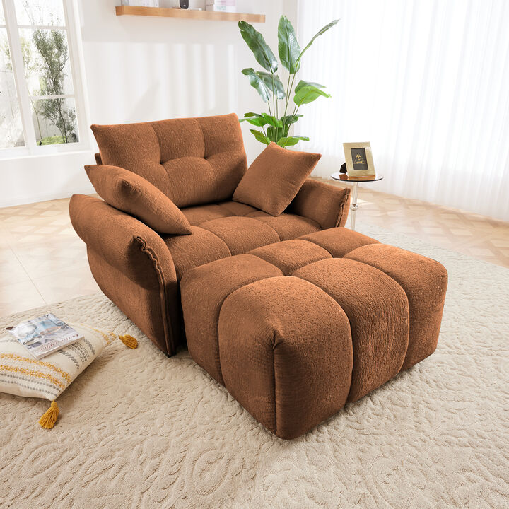 Merax Single Sofa Chair with 1 Ottoman