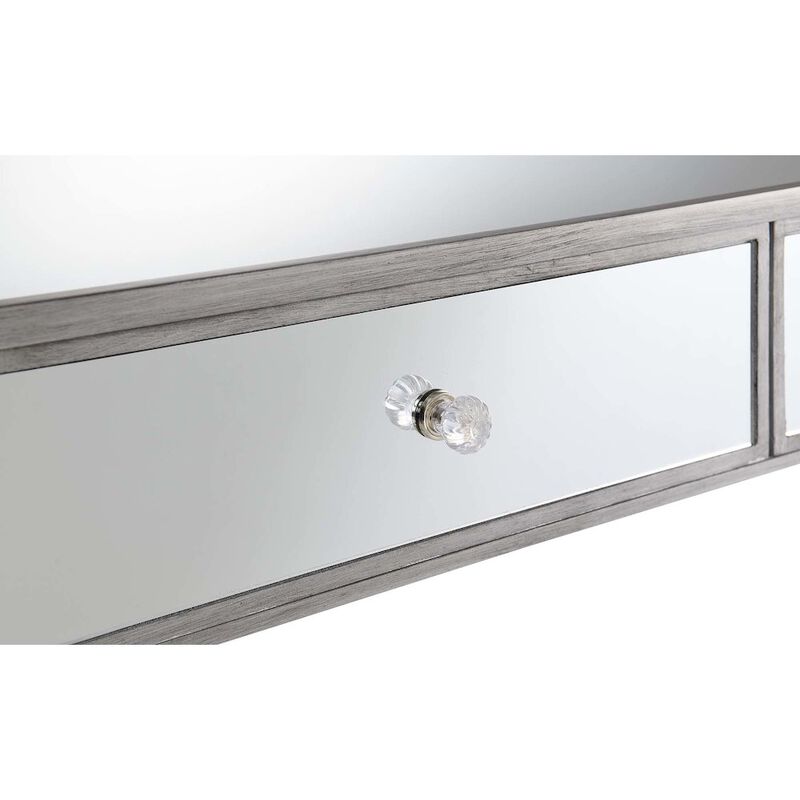 Convience Concept, Inc. Gold Coast Mirrored 2 Drawer Desk/Console Table