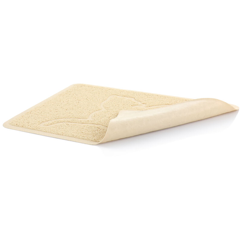 Gibson Everyday Pet Elements 18.5 x 13.78 Inch Cat Silhouette Placemat in Tan