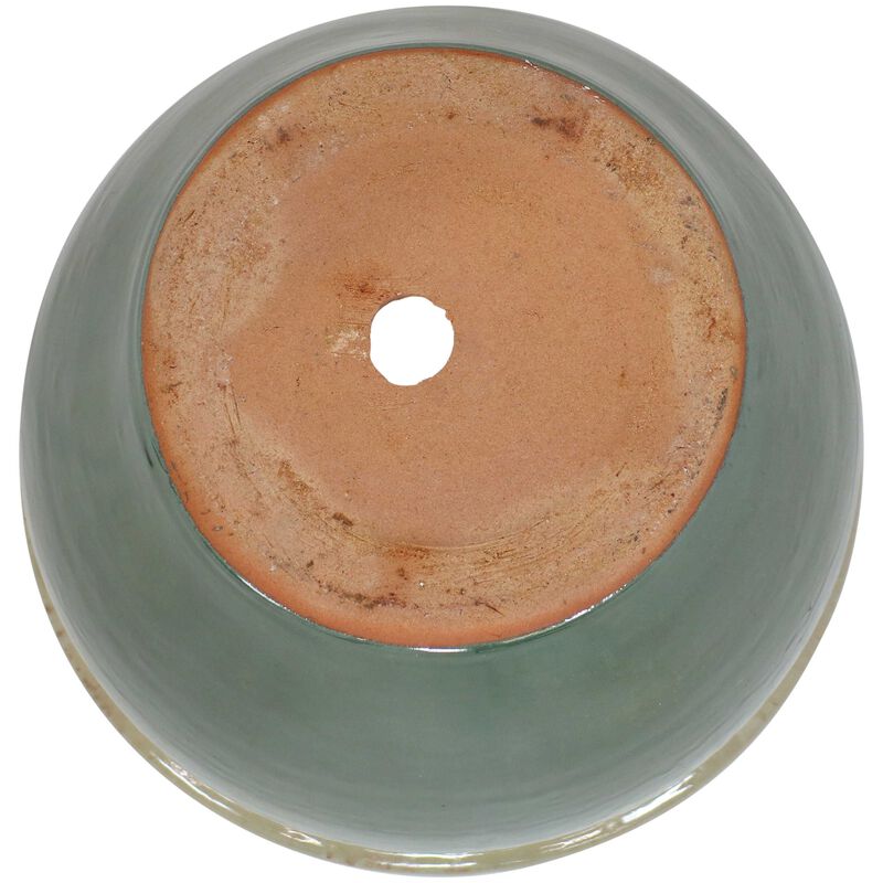 Sunnydaze Chalet Glazed Ceramic Planter - Set of 2