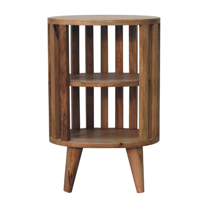 Artisan Furniture Solid Wood Ariella Double Shelf nightstand