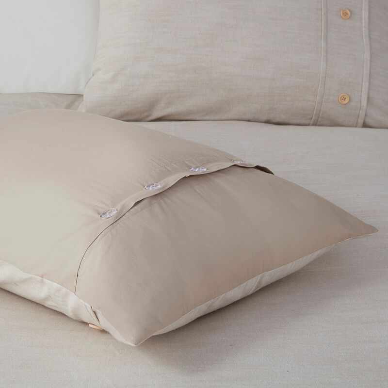 Gracie Mills Jennings Modern Farmhouse Organic Cotton Duvet Cover Set