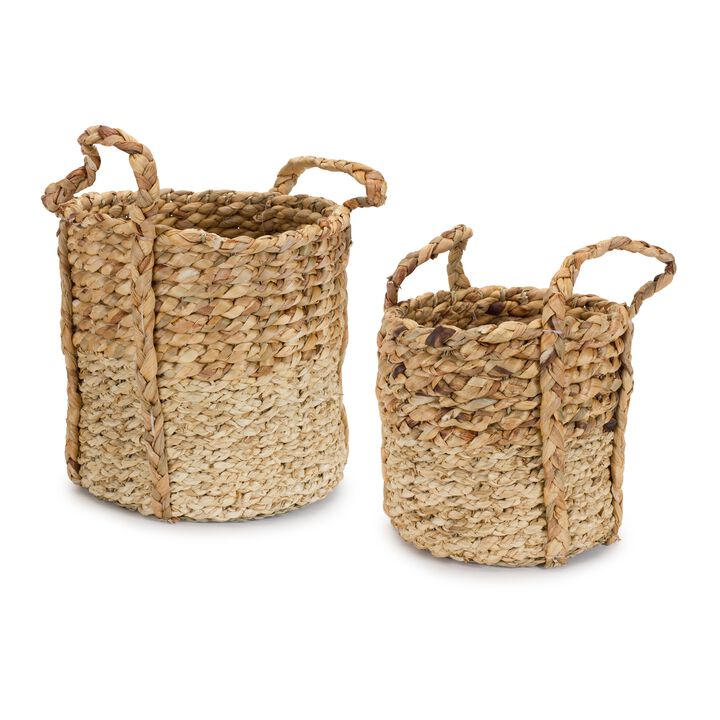 Basket Set of 2 - Versatile Storage Bins for Home Organization and Décor
