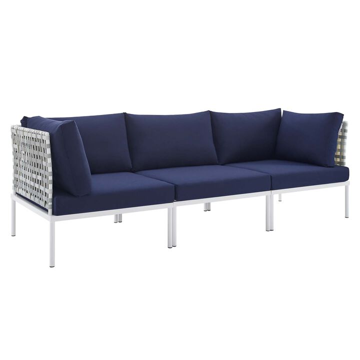 Modway - Harmony Sunbrella® Basket Weave Outdoor Patio Aluminum Sofa