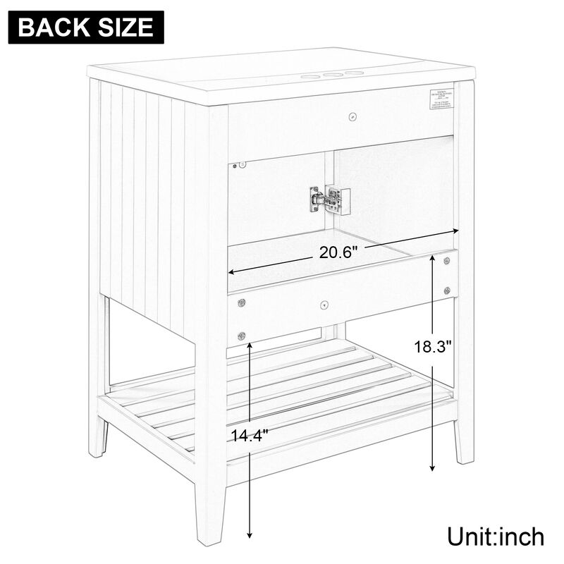 Merax Modern Sleek Bathroom Vanity with Sink